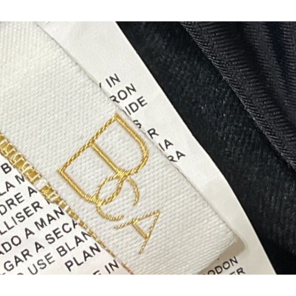 BCA One Piece Bathing Swimsuit Crochet Trim Black Tie Back Size XL Extra Large - Picture 3 of 8